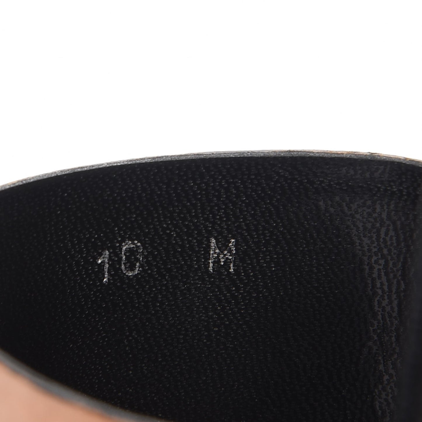 Calfskin Pool Slide Sandals 10 Black Beige