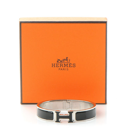 Hermes Enamel Narrow Clic Clac H Bracelet PM Black 5 of 5