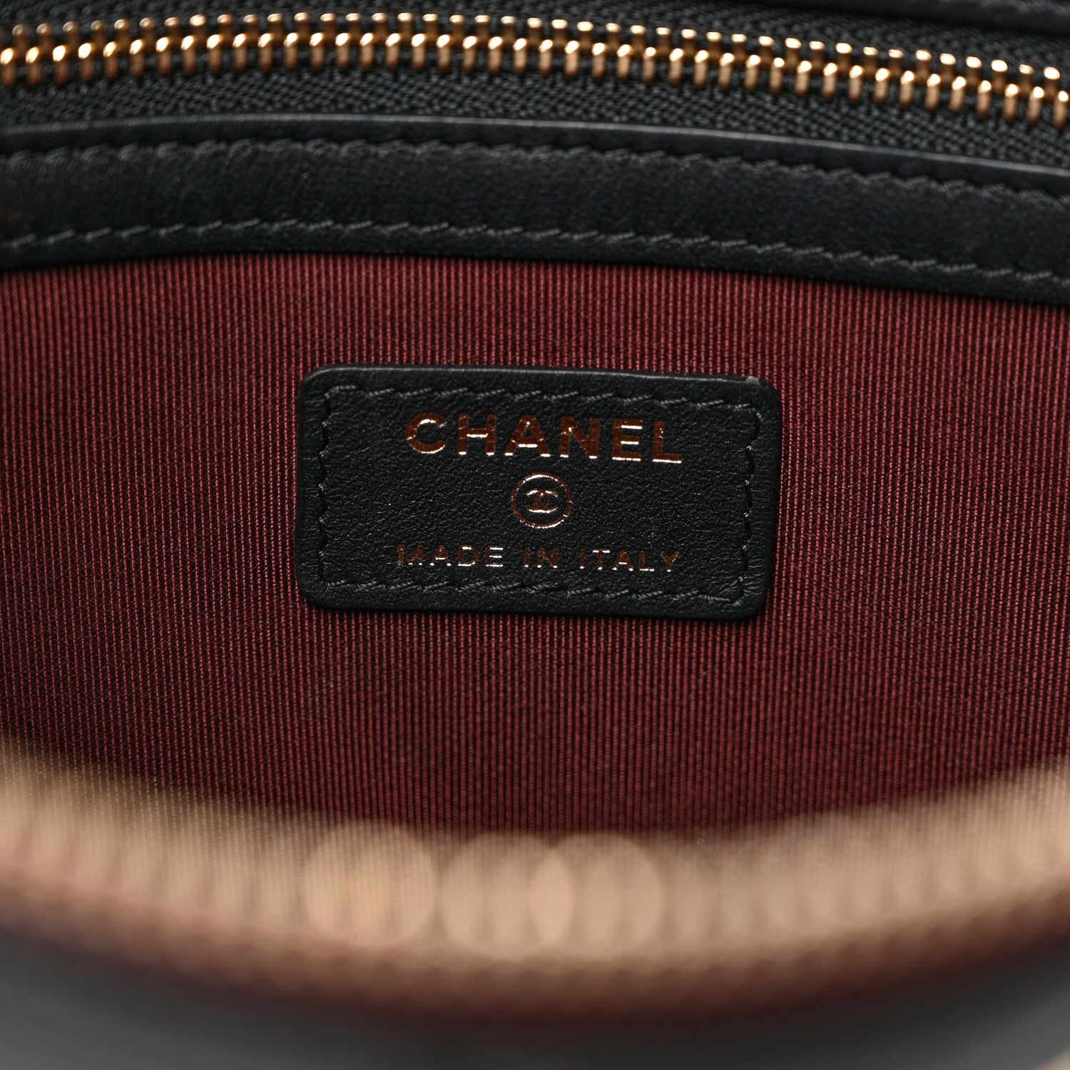 Chanel Caviar Quilted Medium Cosmetic Case Black 6 of 8