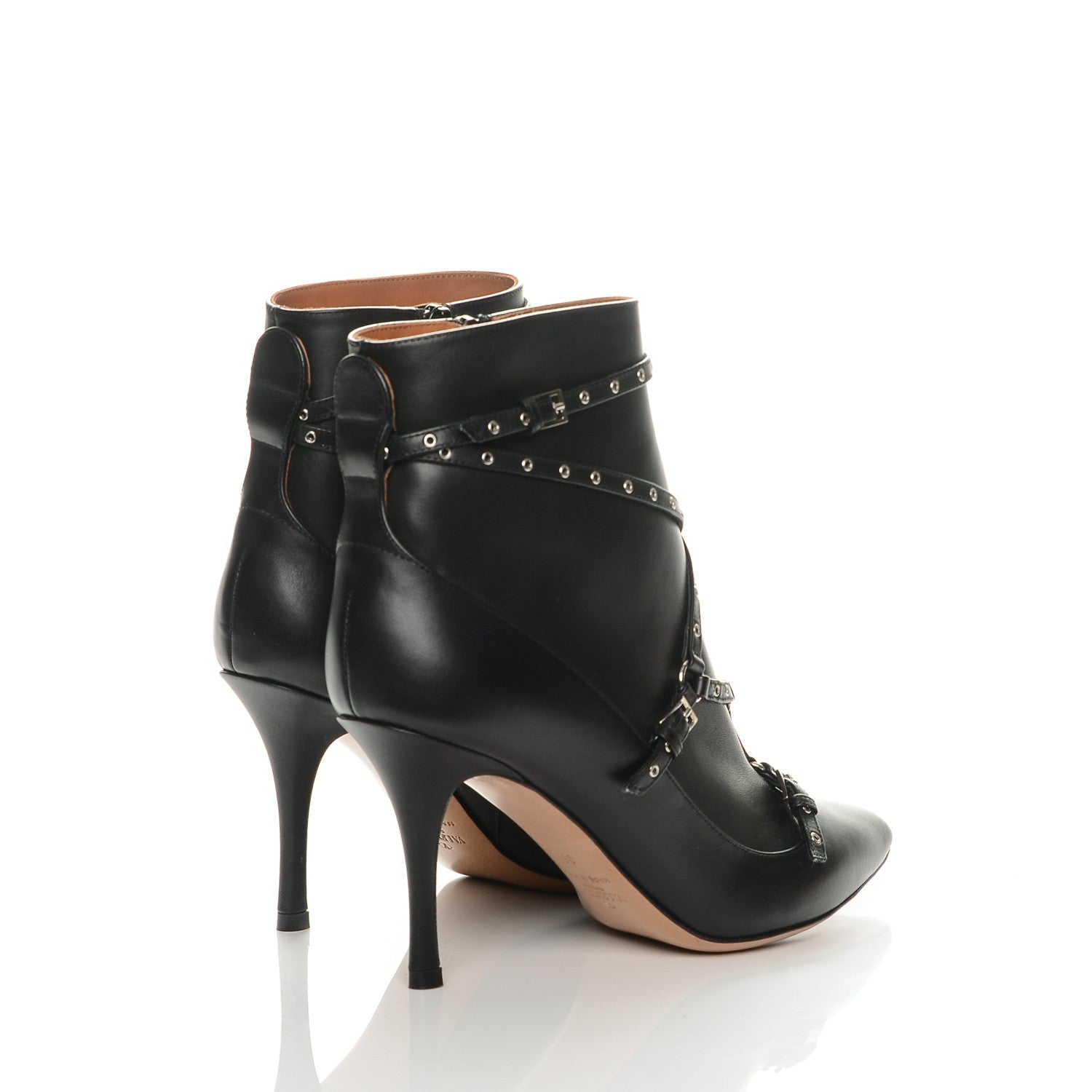 Valentino Garavani Nappa Love Latch 100mm Ankle Boots 38 Black 4 of 7