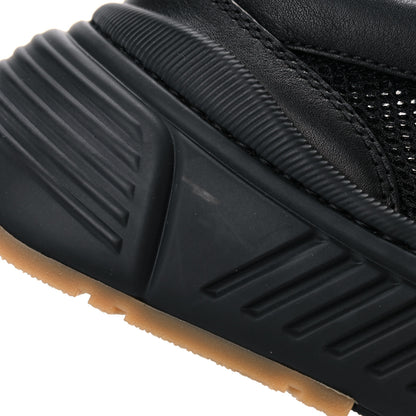 Bottega Veneta Calfskin Technical Mesh Speedster Sneakers 41 Black 8 of 9