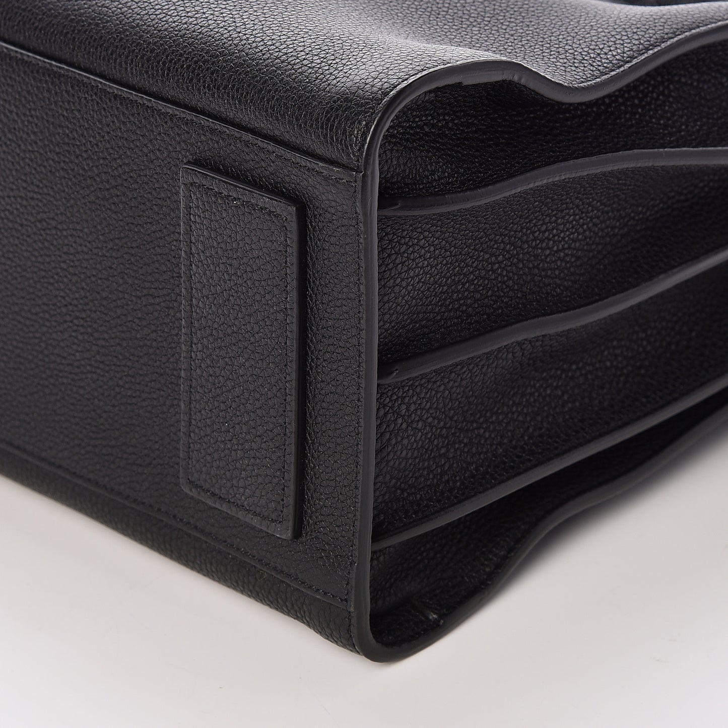 Grained Calfskin Small Supple Sac De Jour Black