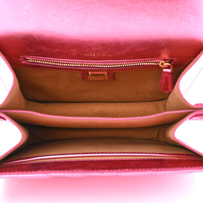 MCM Metallic Calfskin Quilted Patricia Crossbody Bag Viva Lila 5 of 12