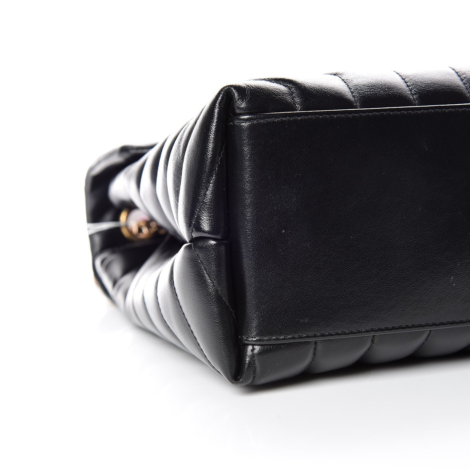 Saint Laurent Calfskin Y Quilted Monogram Medium Loulou Chain Satchel Black 9 of 10