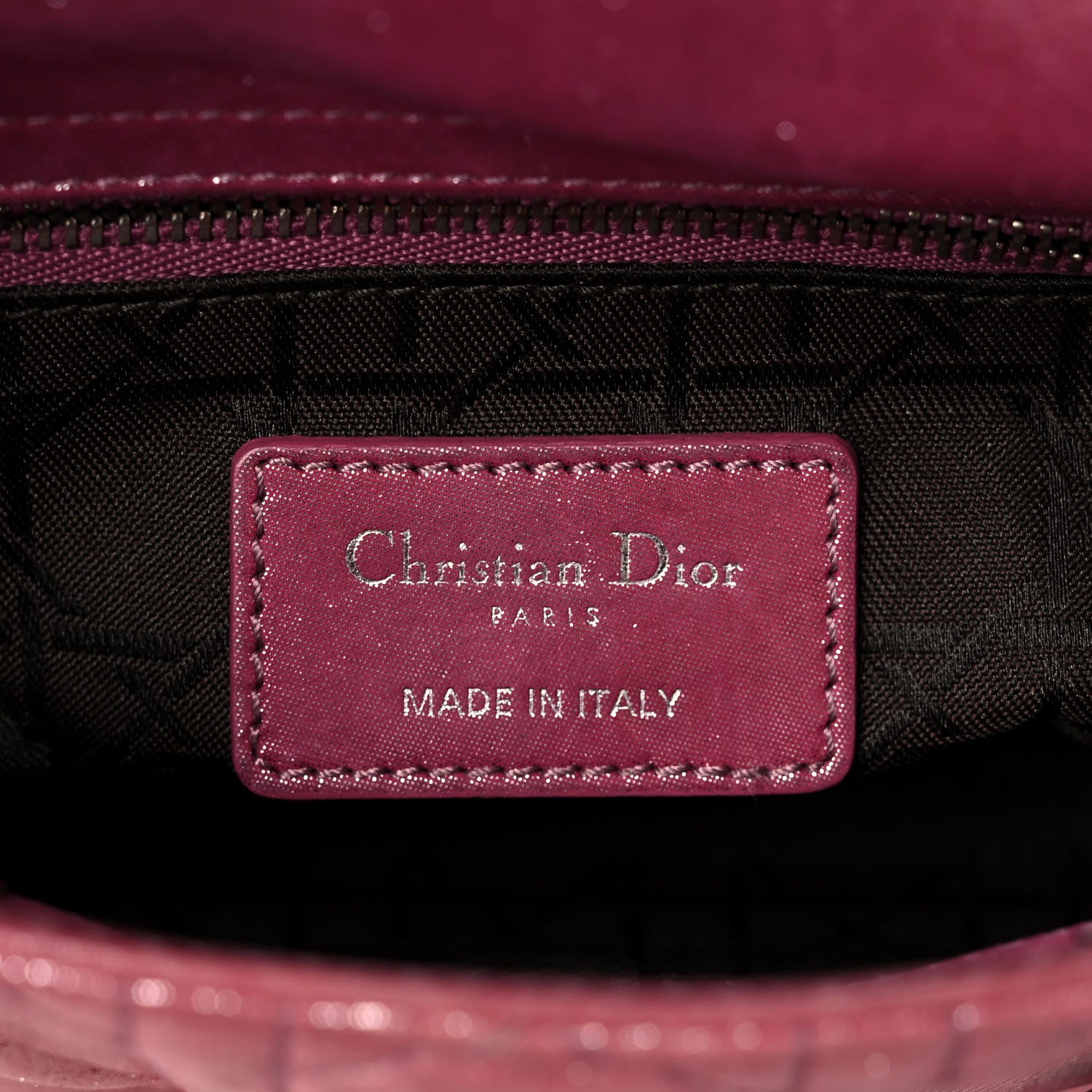 Christian Dior Metallic Lambskin Cannage Mini Lady Dior Rose Cherie 5 of 16