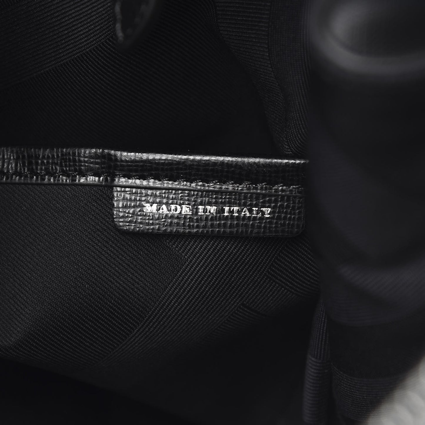 Textured Calfskin Bermondsey Business Briefcase Black