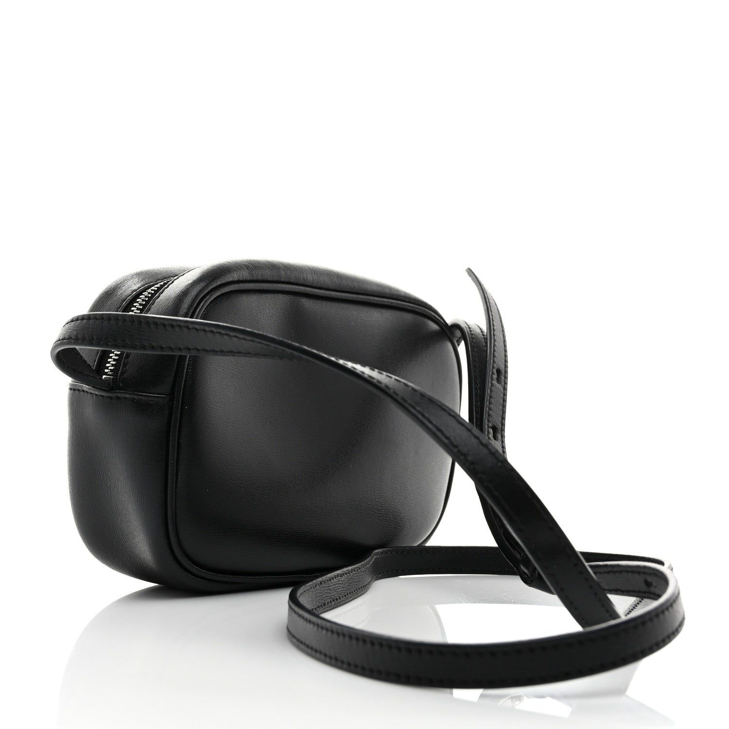 Salvatore Ferragamo Calfskin Gancini Camera Crossbody Bag Black 3 of 9