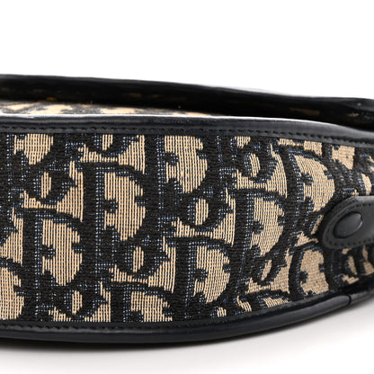 Christian Dior Monogram Flap Bag Navy 9 of 13