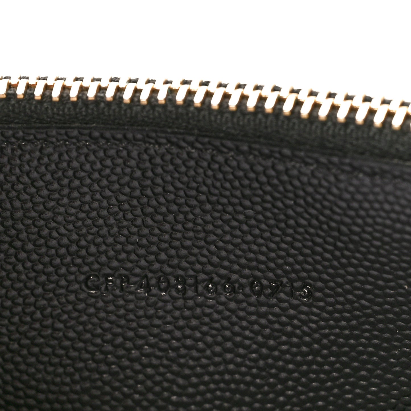 Grain De Poudre Matelasse Chevron Monogram Double Zip Wallet Black