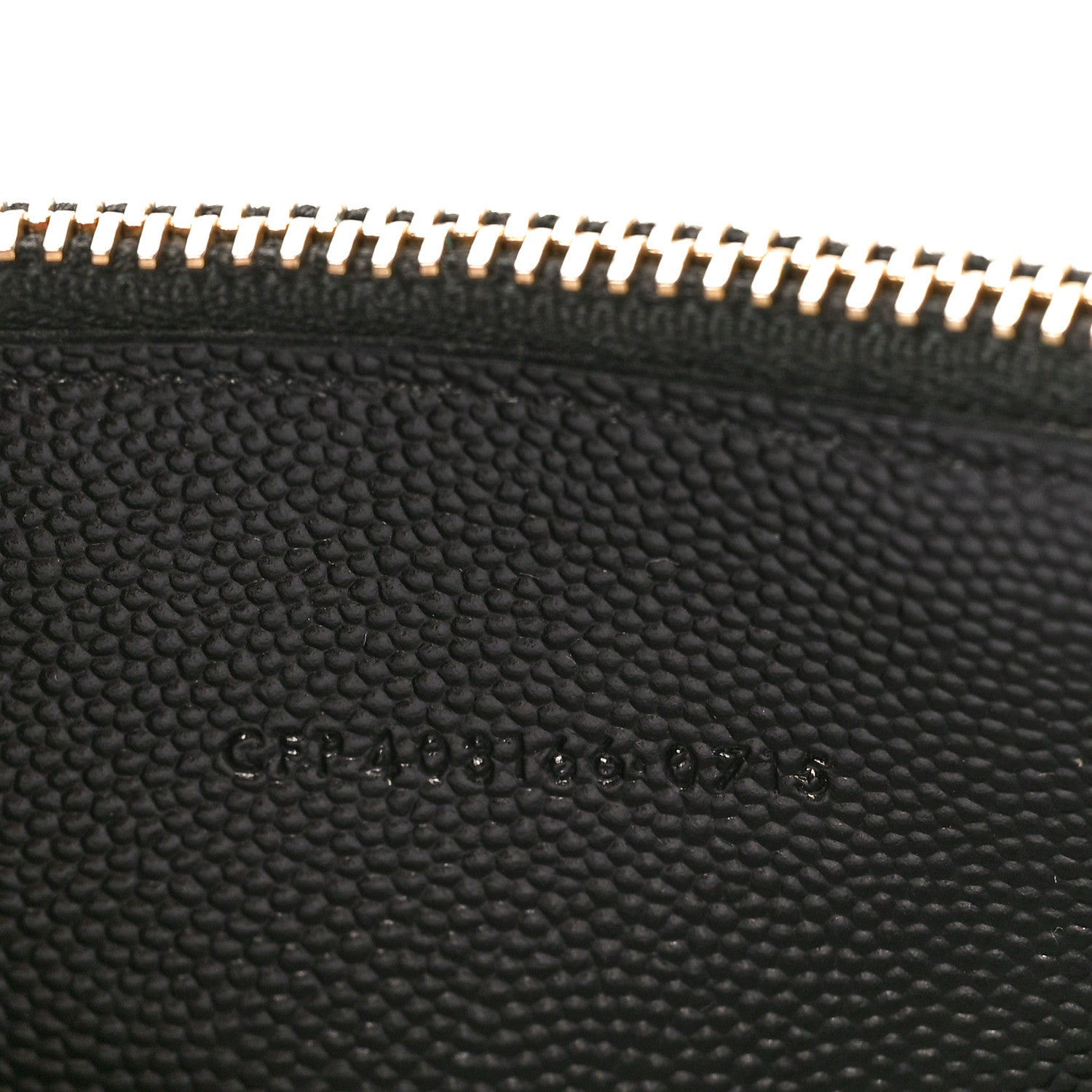 Saint Laurent Grain De Poudre Matelasse Chevron Monogram Double Zip Wallet Black 7 of 10