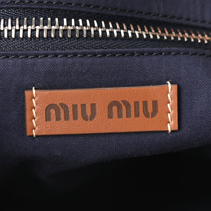 Miu Miu Cotton Crochet Stripe Vertical Tote Bag Multicolor 6 of 10