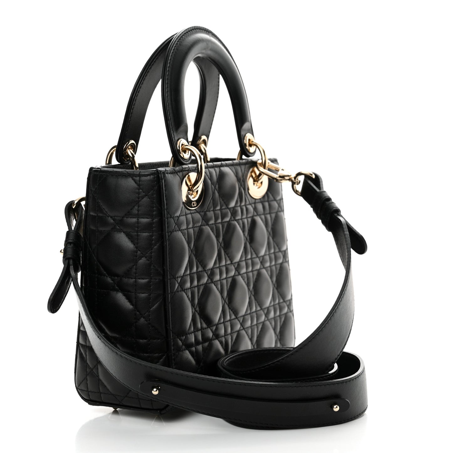 Lambskin Cannage Small My ABCDior Lady Dior Black