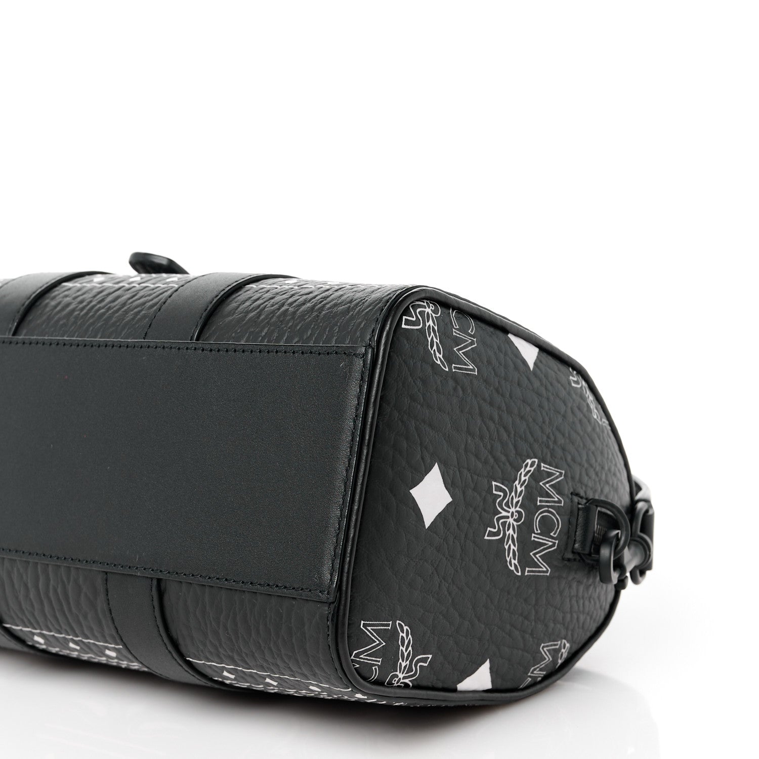MCM Visetos Bandana Small Aren Boston Bag Black 12 of 12