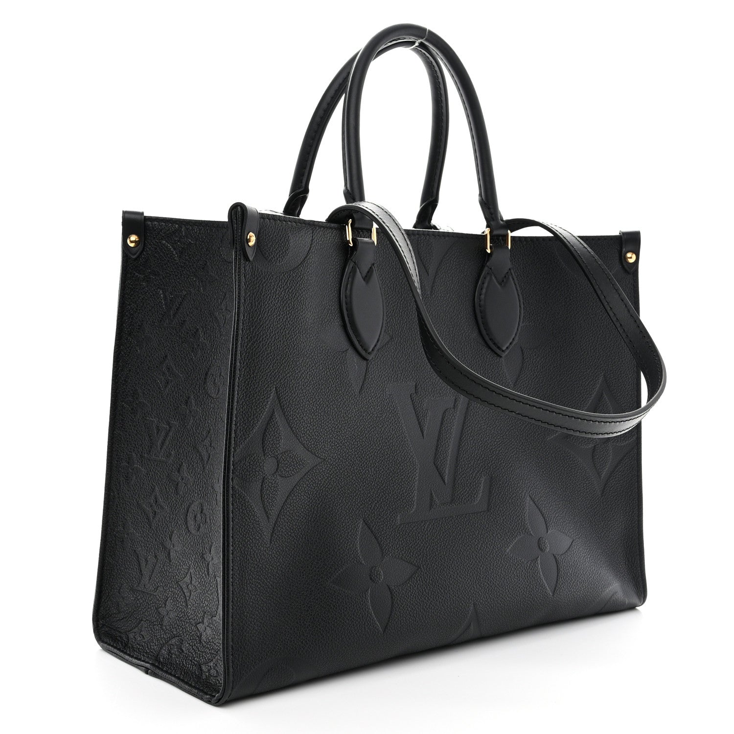 Louis Vuitton Empreinte Monogram Giant Onthego MM Black 3 of 9