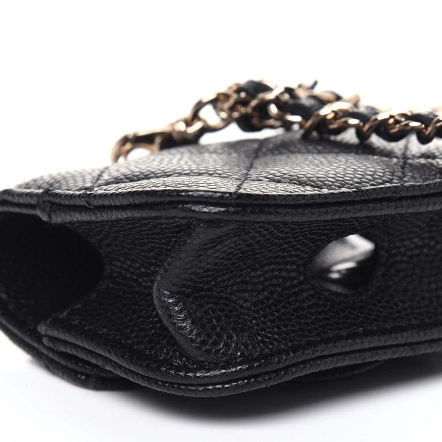 Caviar Quilted Airpods Pro Case Black