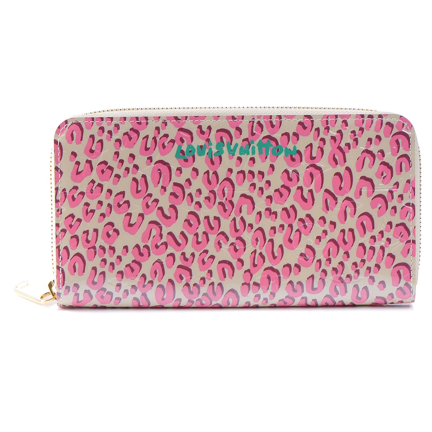 Louis Vuitton Leopard Zippy Wallet Blanc Corail 1 of 7