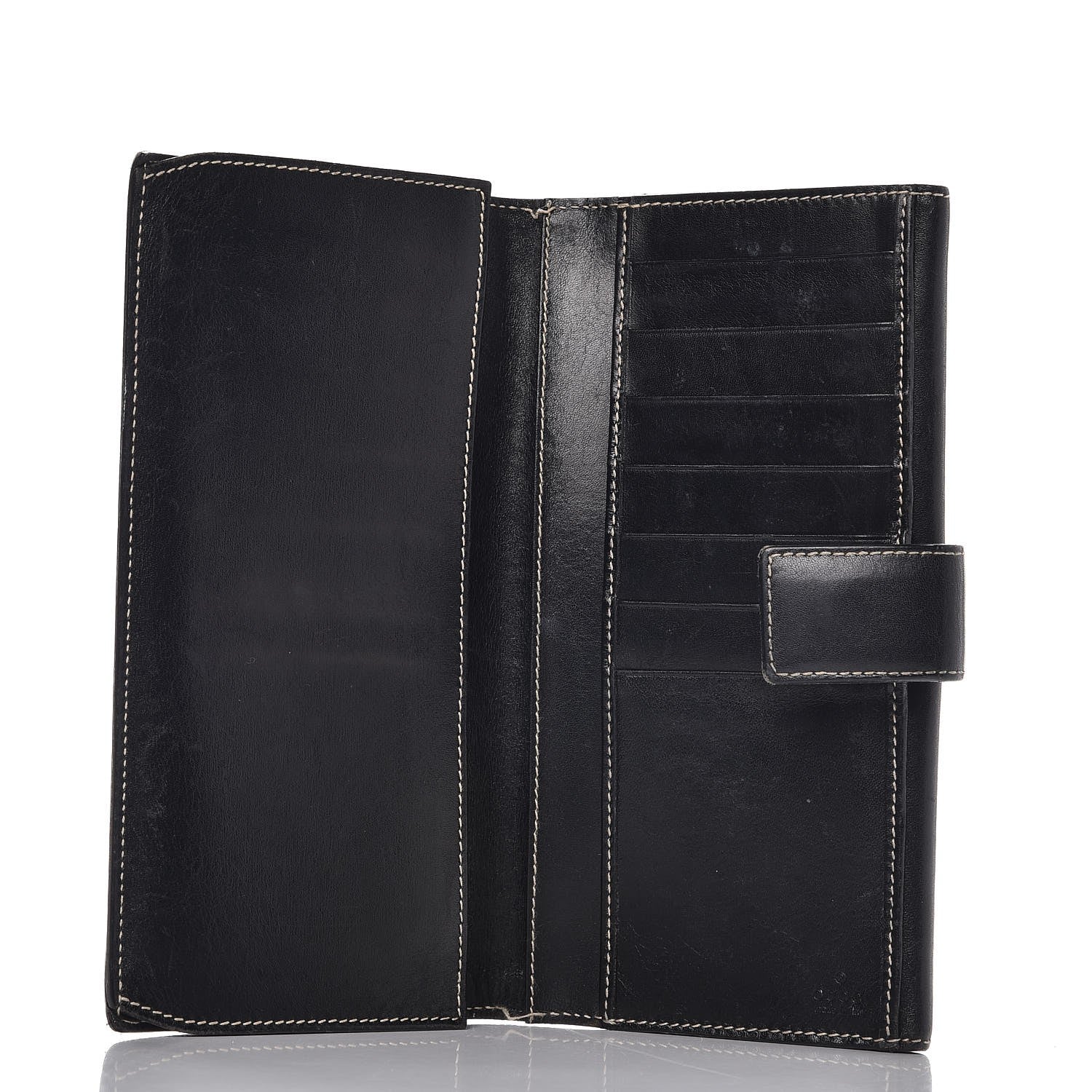 Gucci Smooth Calfskin Continental Flap Wallet Black 5 of 11