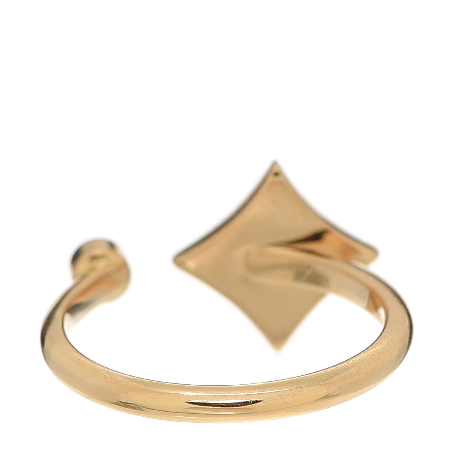 18K Yellow Gold Diamond Black Onyx Color Blossom Mini Star Ring 51 5.75