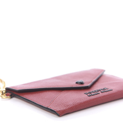 Miu Miu Goatskin Madras Forever Envelope Chain Pouch Rubino 6 of 12