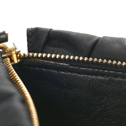 Prada Tessuto Nylon Nappa Braided Gaufre Shopping Satchel Black 12 of 12