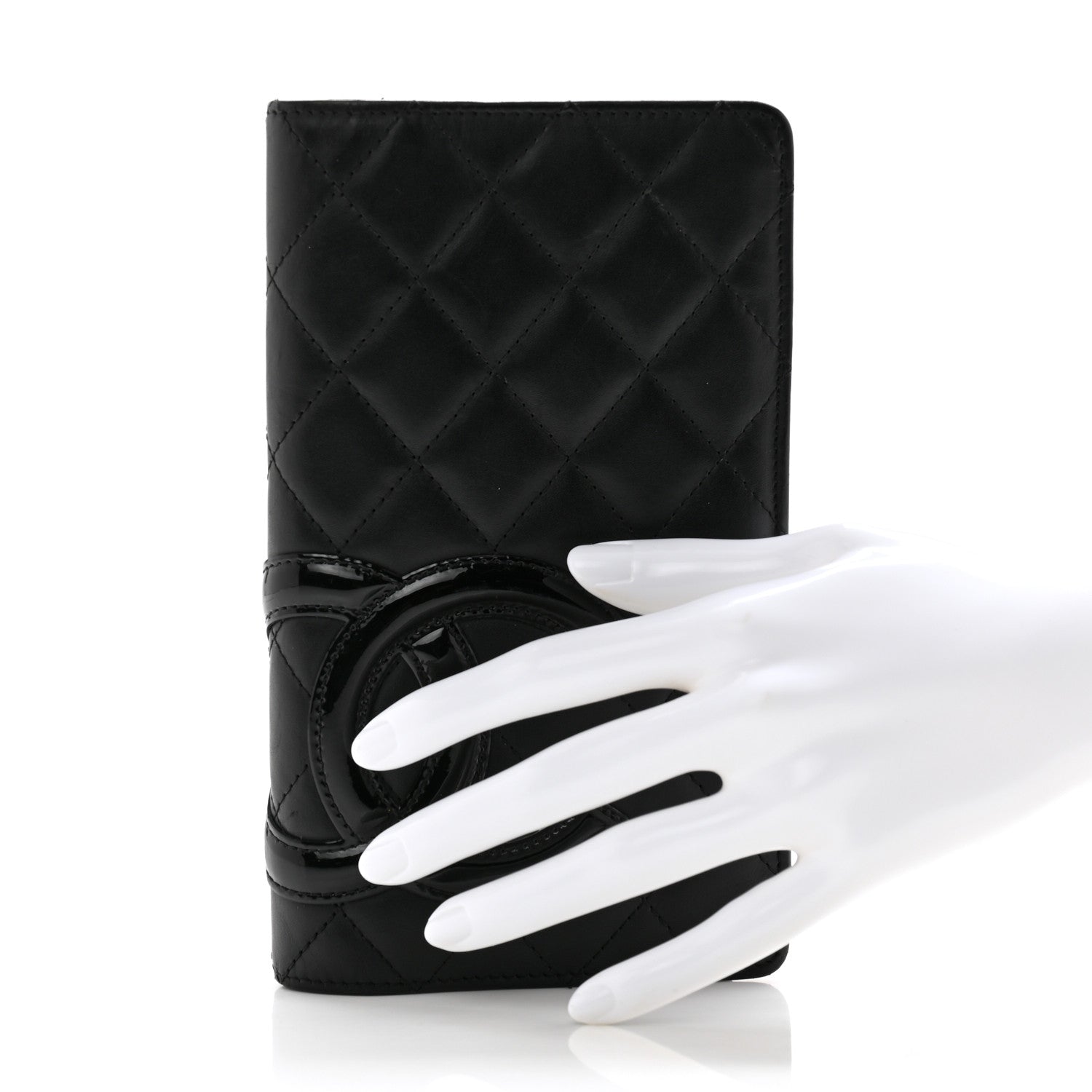 Chanel Calfskin Quilted Cambon Yen Wallet Black 2 of 11