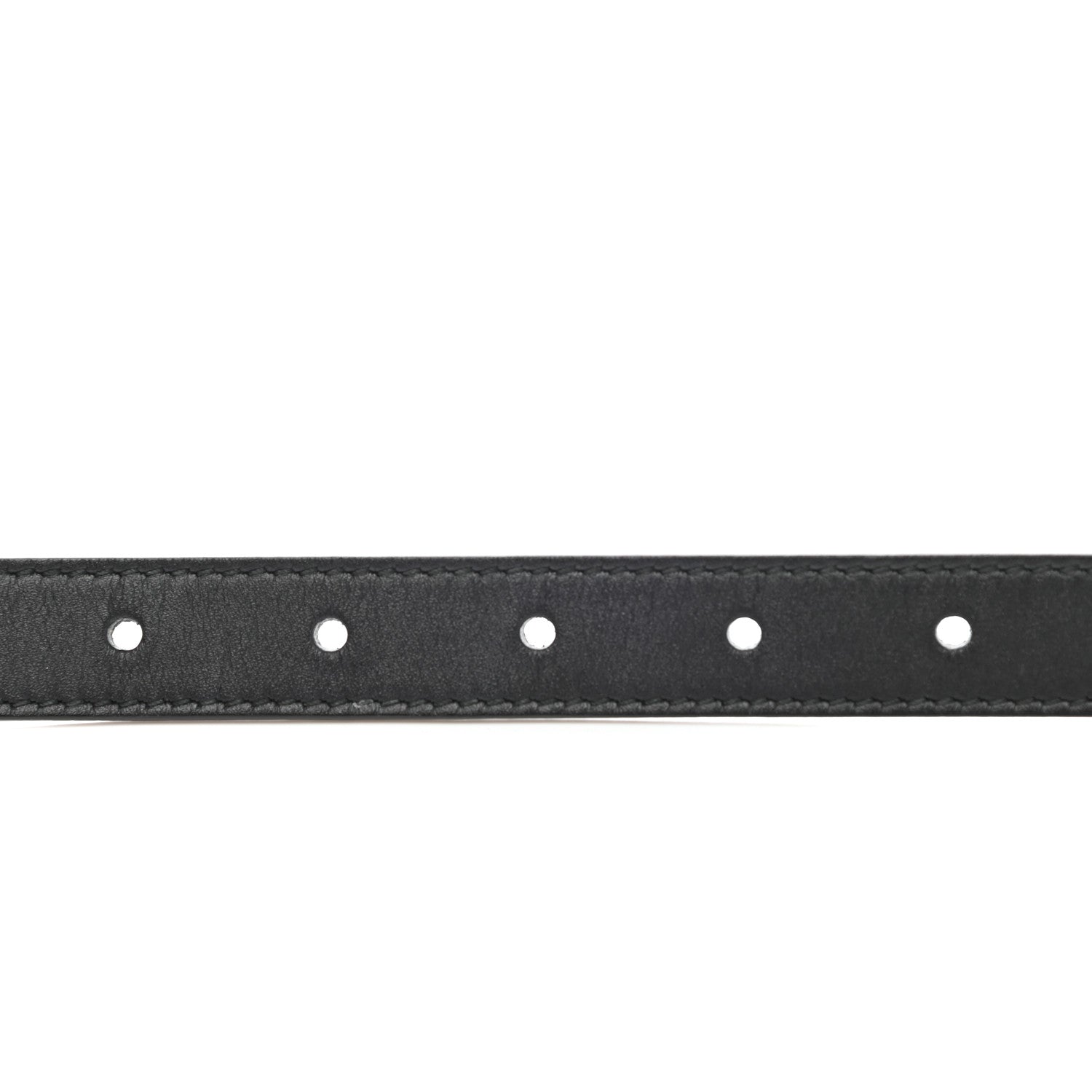 Gucci Calfskin Pearl Double G 20mm Belt 75 30 Black Cream 5 of 7