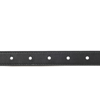 Gucci Calfskin Pearl Double G 20mm Belt 75 30 Black Cream 5 of 7