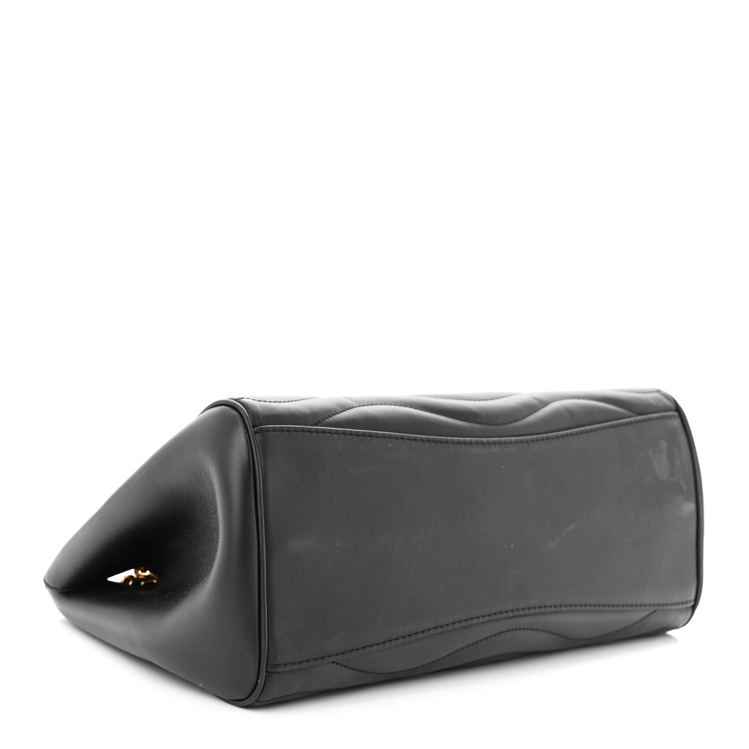 Louis Vuitton Calfskin New Wave Chain Tote Black 4 of 13