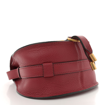 Chloe Grained Calfskin Small Marcie Saddle Bag Red 4 of 11