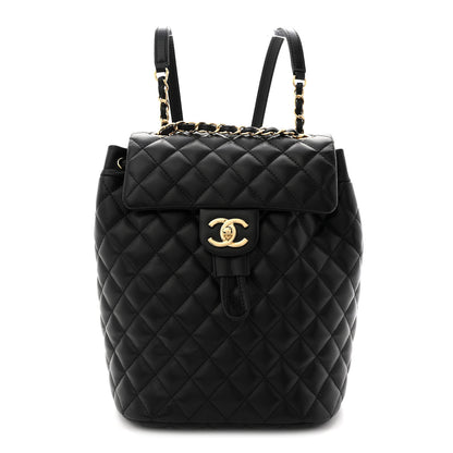 Chanel Lambskin Quilted Small Urban Spirit Backpack Black 1 of 10