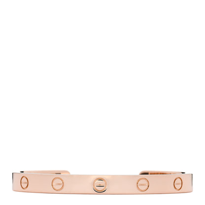 Cartier 18K Pink Gold LOVE Cuff Bracelet 17 1 of 3