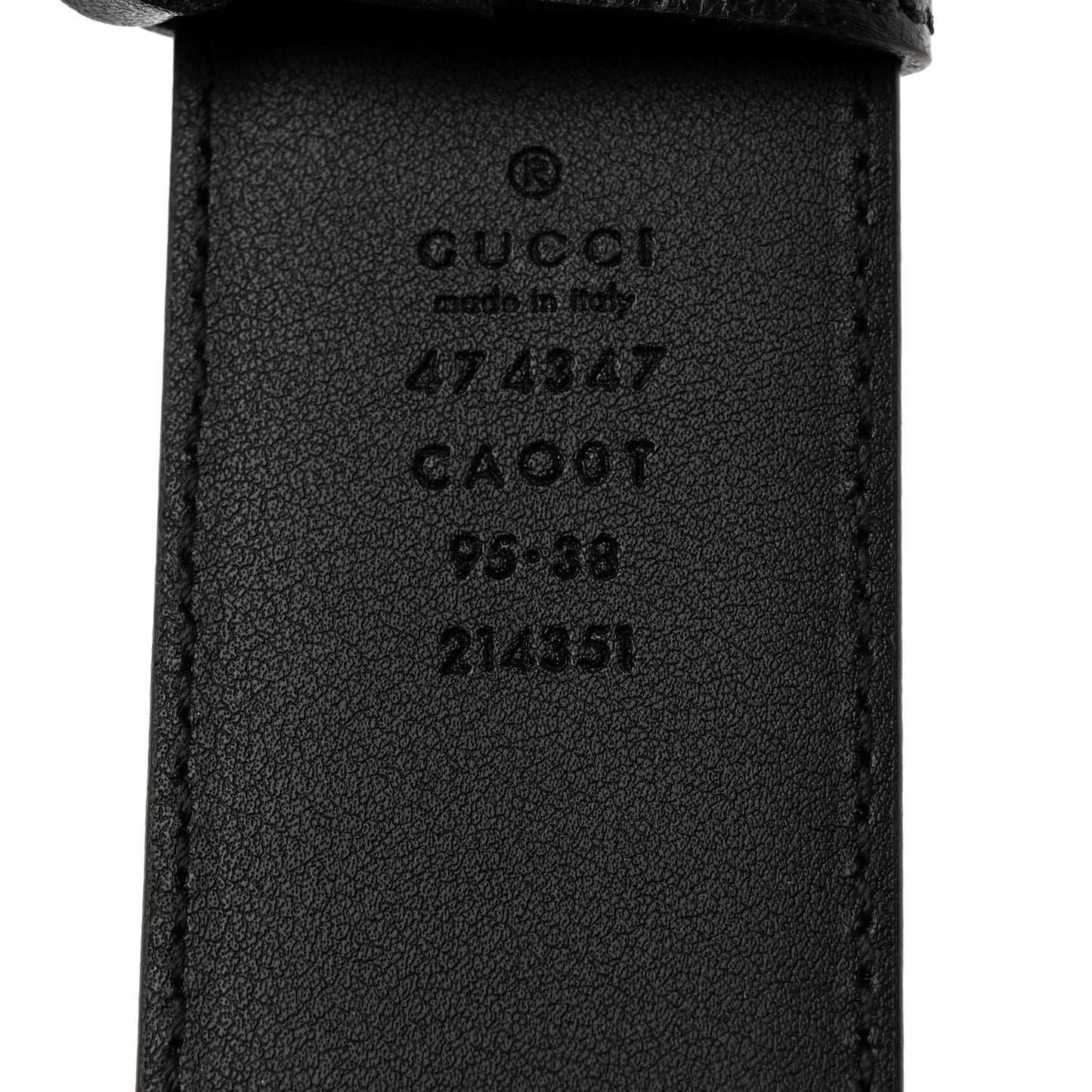 Dollar Calfskin Interlocking G Belt 95 38 Black