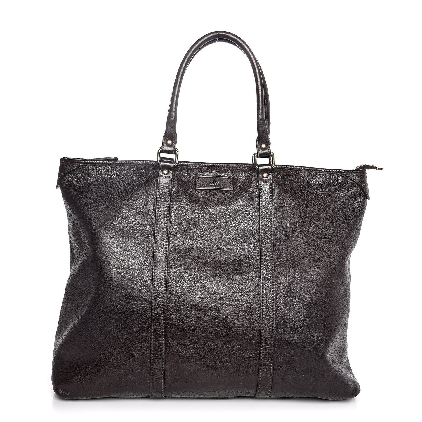 Guccissima Medium Joy Tote Bag Dark Brown