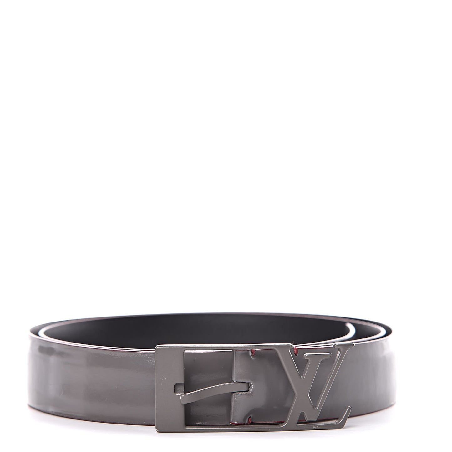 Glazed Calfskin LV Anagramme 30mm Belt 100 40