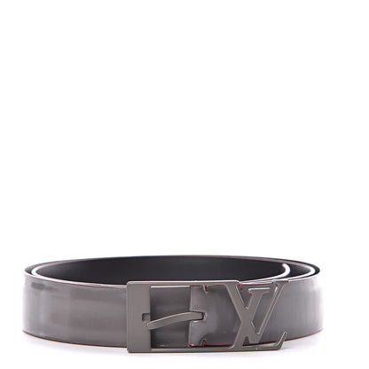 Louis Vuitton Glazed Calfskin LV Anagramme 30mm Belt 100 40 1 of 8