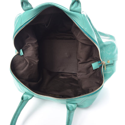 Saint Laurent Patent Calfskin Medium Easy Sac Turquoise 5 of 11