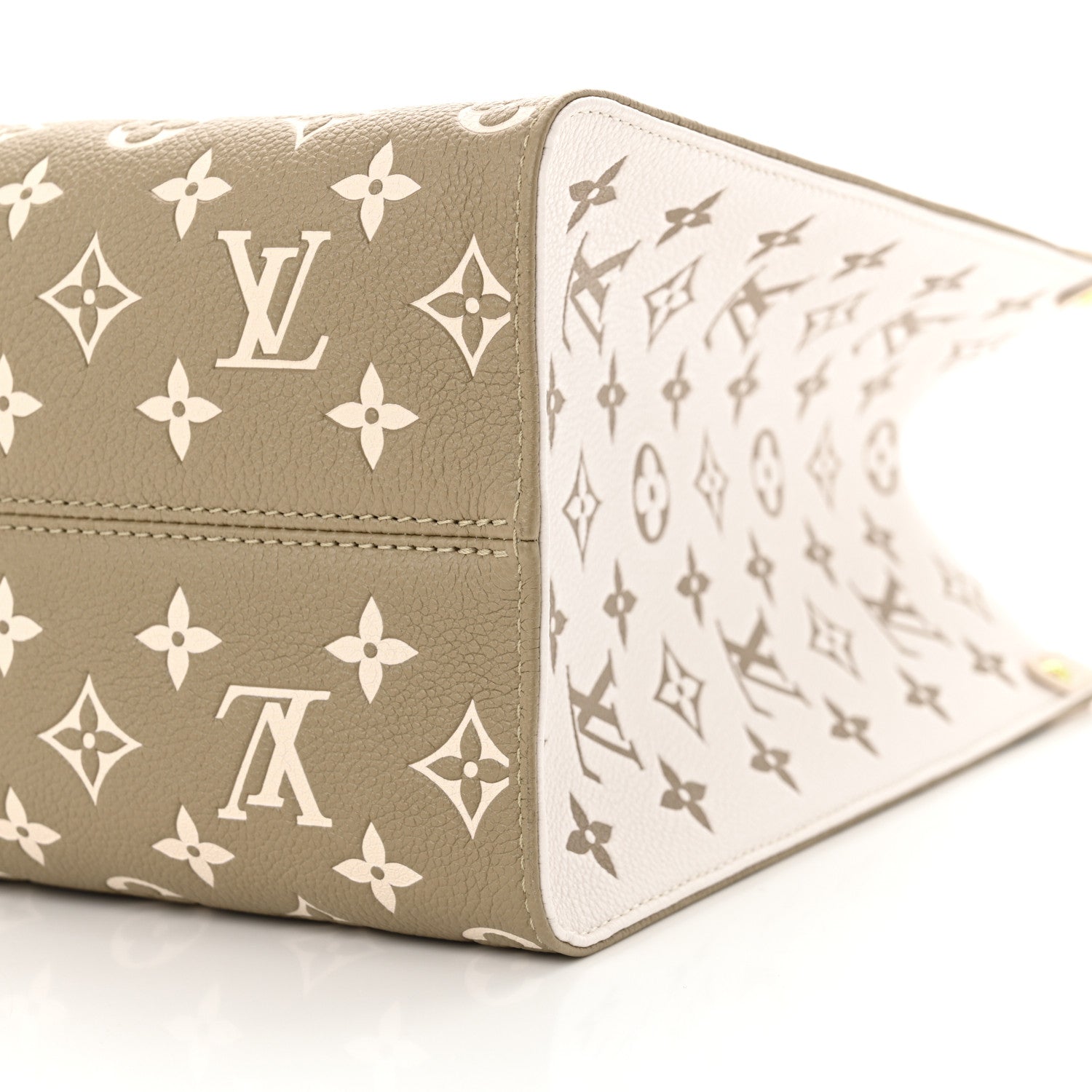 Louis Vuitton Empreinte Monogram Spring In The City Onthego MM Kaki Beige Cream 9 of 9