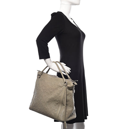 Louis Vuitton Monogram Lambskin Antheia Ixia MM Grey 2 of 11