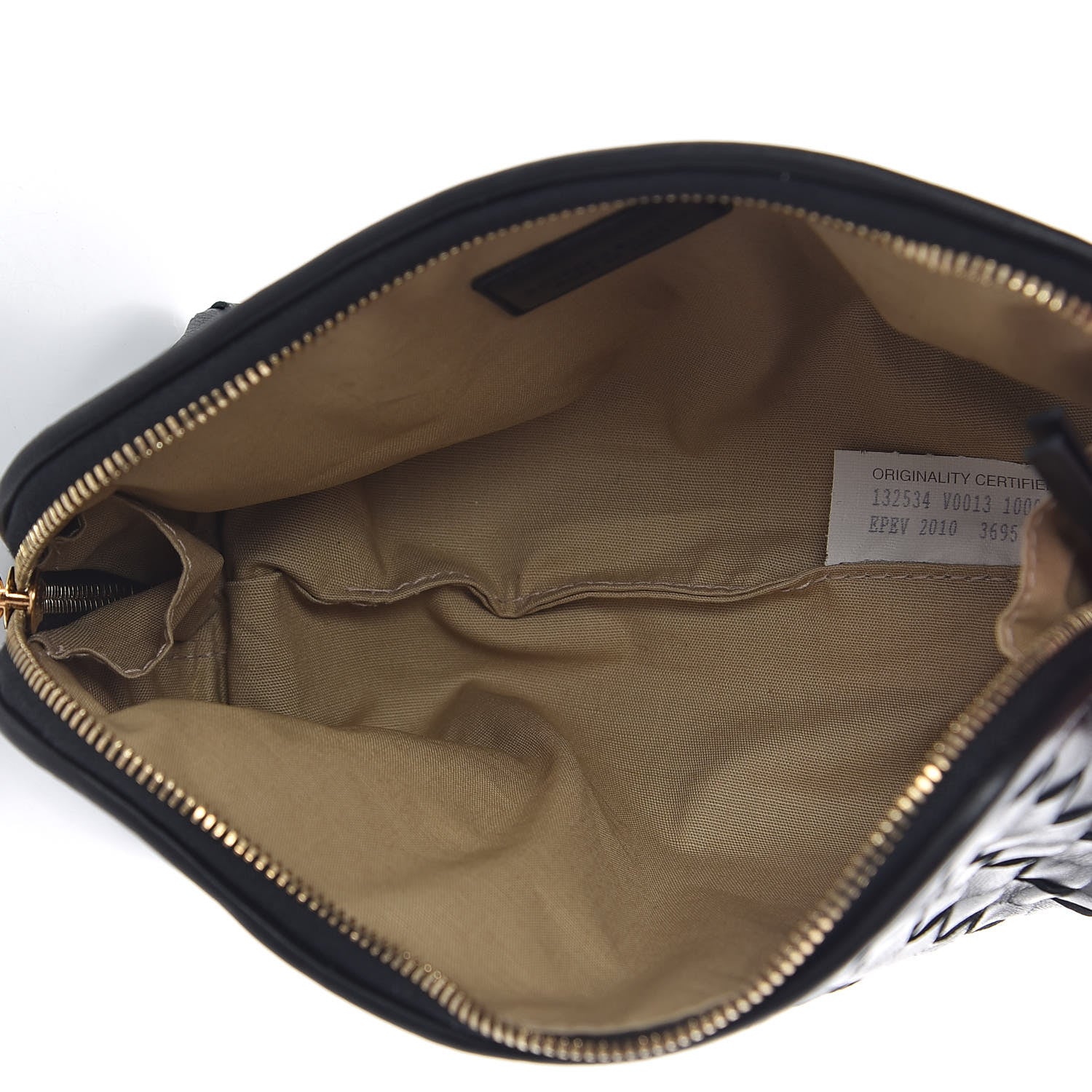 Bottega Veneta Nappa Intrecciato Cosmetic Case Black 5 of 8