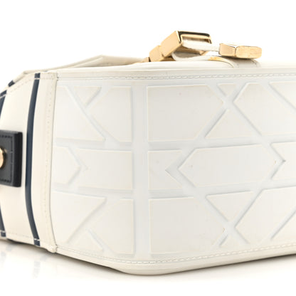 Christian Dior Smooth Calfskin Diorcamp Bag White Blue 10 of 19