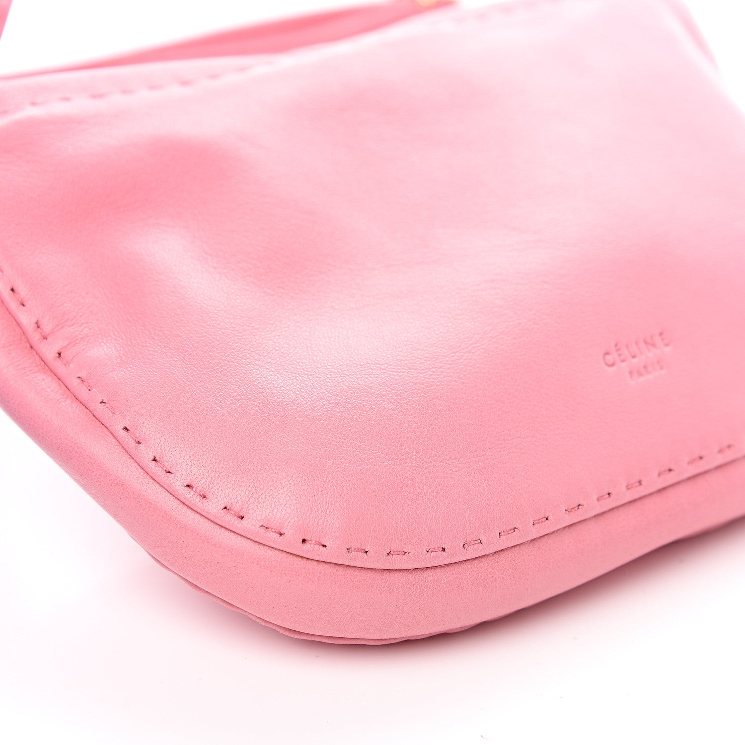 Celine Soft Lambskin Mini Croissant Pouch Crossbody Bag Bubble 6 of 7