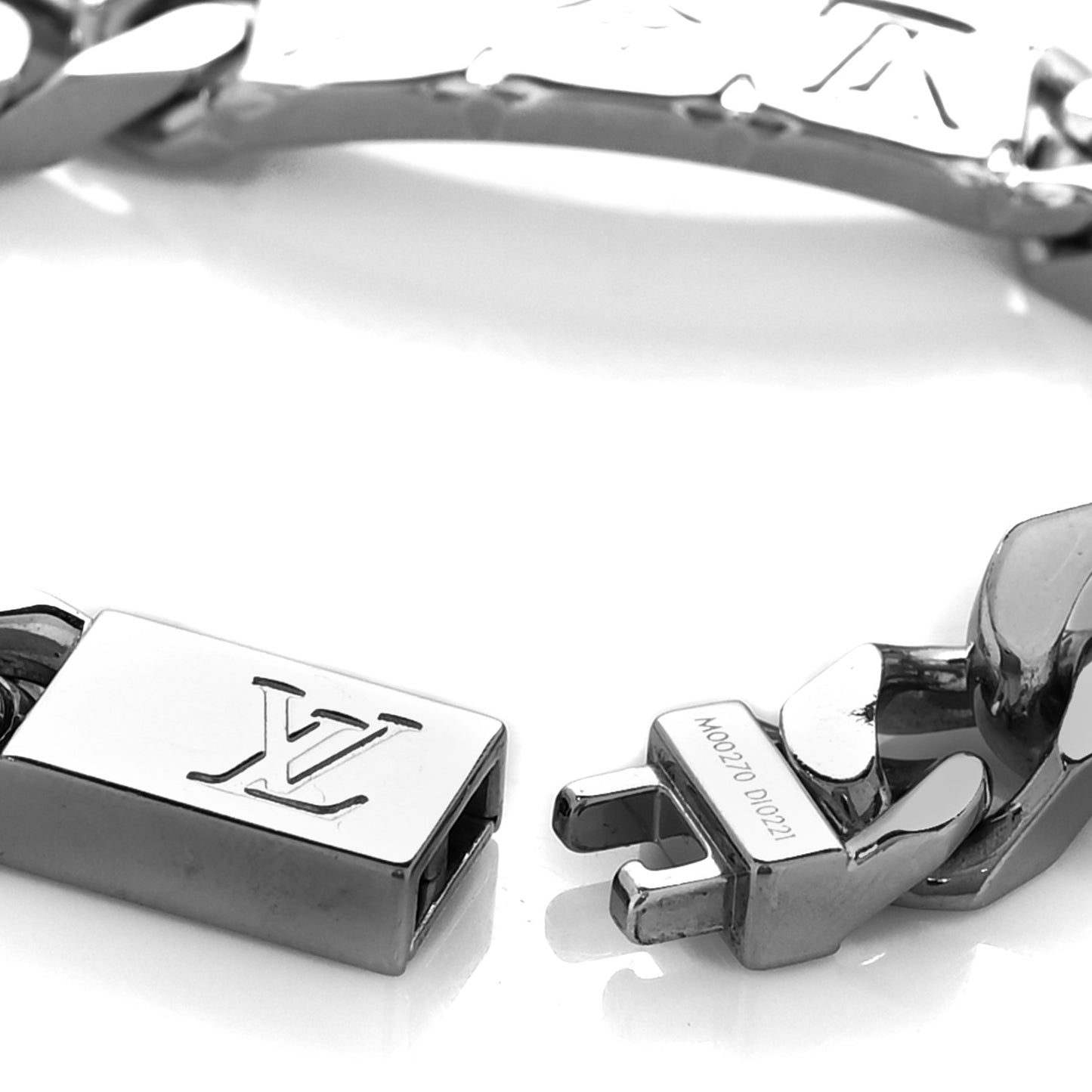 Monogram Chain Bracelet Silver