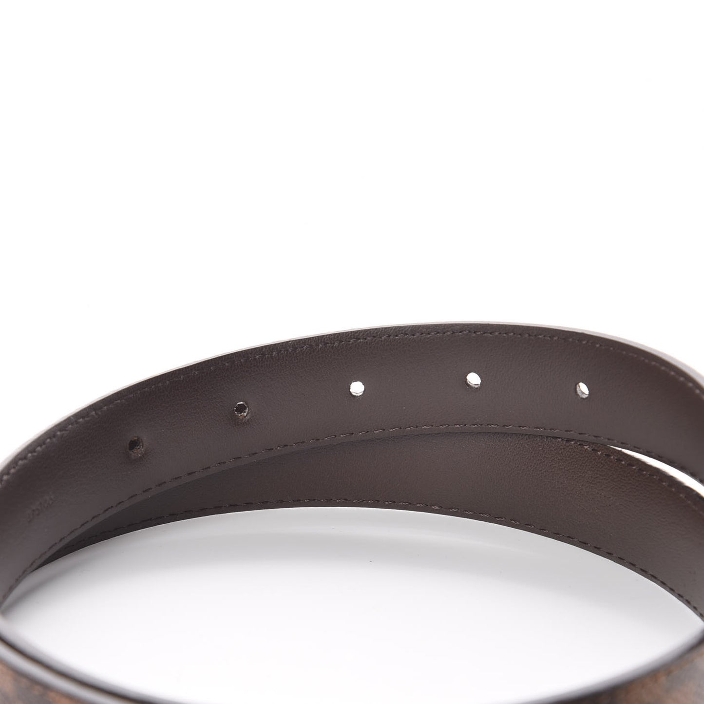 Mini Damier Ebene 25mm LV Initiales Belt 80 32