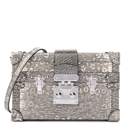 Louis Vuitton Lizard Petite Malle Silver 1 of 8