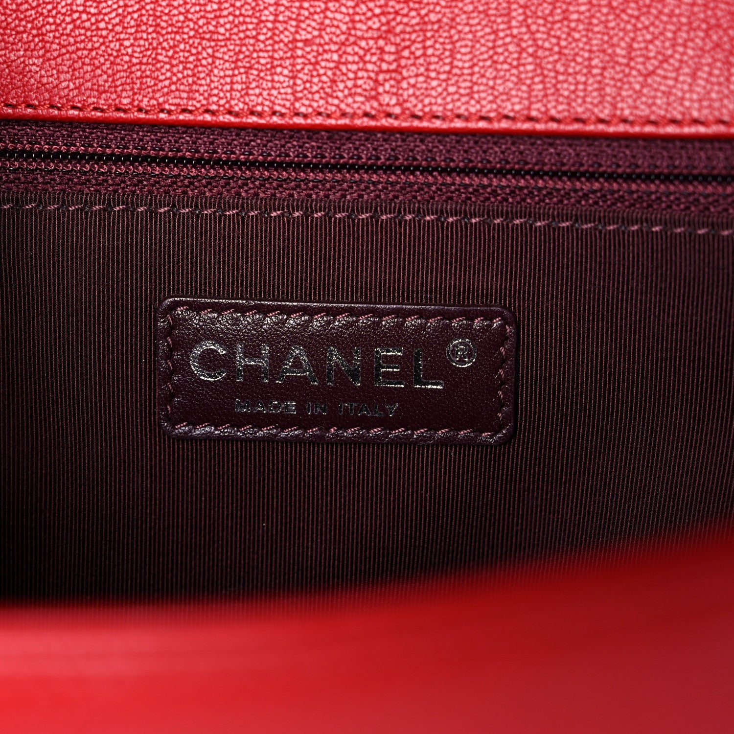 Chanel Patent Goatskin Quilted New Medium Boy Flap Red 6 of 14