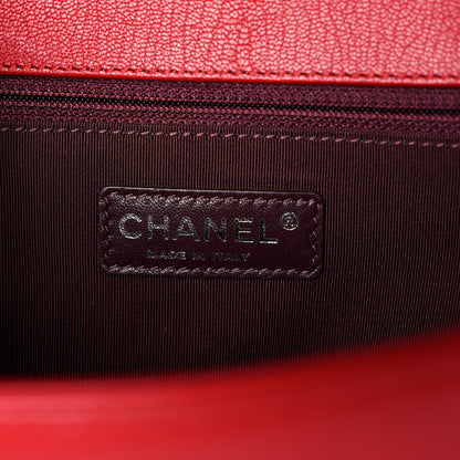 Chanel Patent Goatskin Quilted New Medium Boy Flap Red 6 of 14