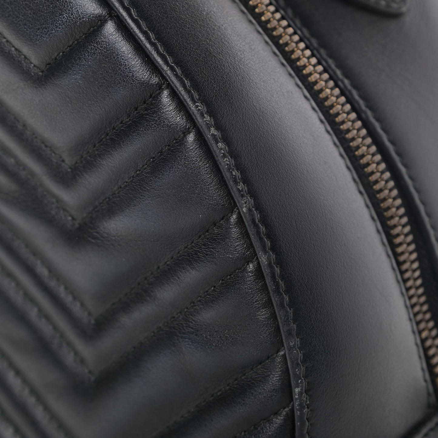 Calfskin Matelasse GG Marmont Dome Backpack Black