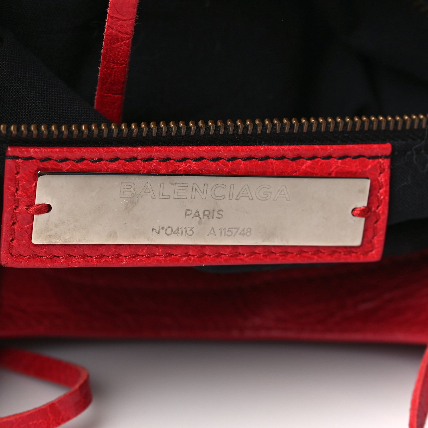 Balenciaga Agneau Classic Hardware City Rouge Cardinal 6 of 9