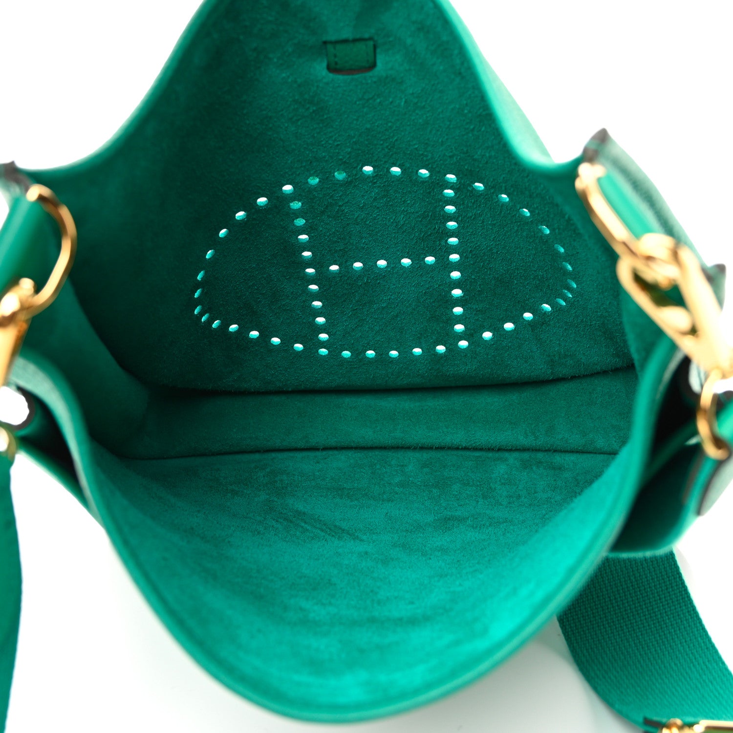 Hermes Taurillon Clemence Evelyne III PM Vert Vertigo 6 of 12