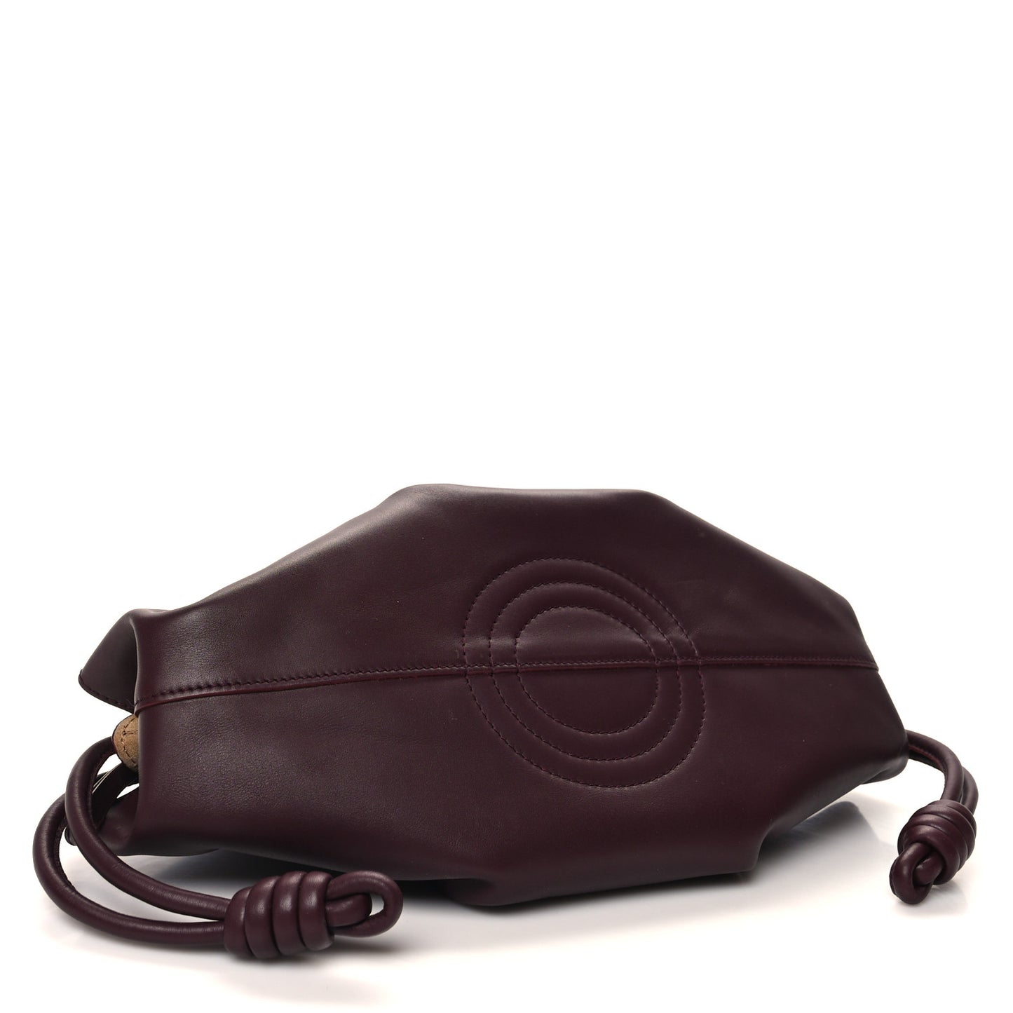 Shiny Nappa Calfskin Small Paseo Bag Burgundy